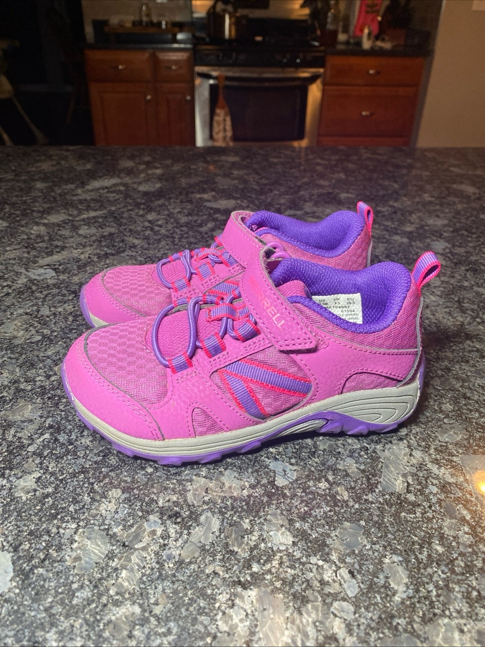 Merrell Kids Purple Pink Trail Sneakers MK164892 Hiking Shoes Size 10.5M